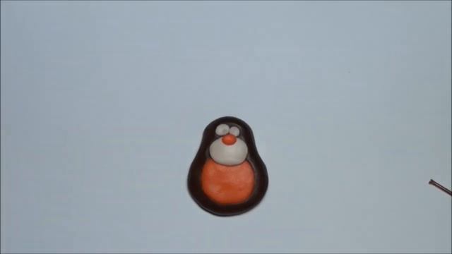 Лепим медведя из пластилина или пластики. How to make a bear of polymer clay. смотреть онлайн
