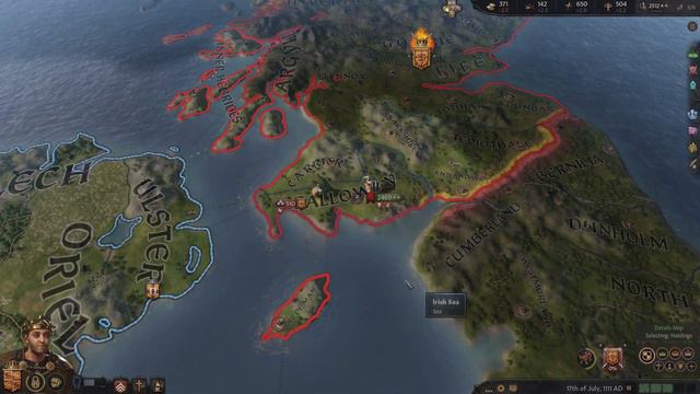 Irish Rebellion, Invasion Of Scotland and Death Of A King | Crusader Kings 3 Conquering Britannia смотреть онлайн