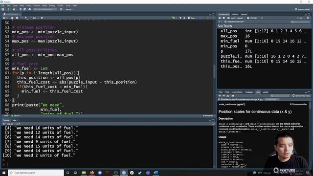 Advent of Code 2021, Day 7 (in R, for novices) смотреть онлайн