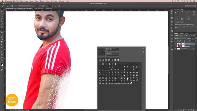 Photoshop tutorials | how to create Dust Explosion Effect In Photoshop 2017 by samkhancreative смотреть онлайн