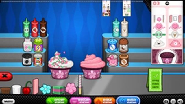 Papa's Cupcakeria HD - All Cherry Blossom Festival Toppings Unlocked смотреть онлайн