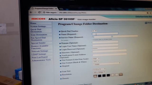 Como configurar impressora Ricoh aficio Sp 3510sf смотреть онлайн
