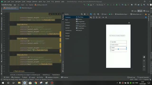 How to use radio group and radio button in android studio | android studio app in hindi смотреть онлайн
