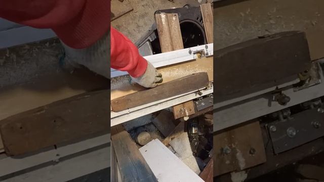 Производство вагонки и шпунтованной доски на самодельном станке... смотреть онлайн