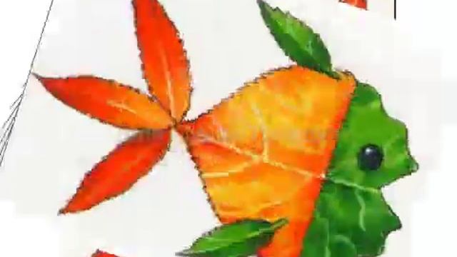 Детские Осенние аппликации из листьев смотреть онлайн