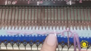 3. Шапки частичным вязанием на Неве-5 и любой вязальной машине. Вариант 3 (вивинг)