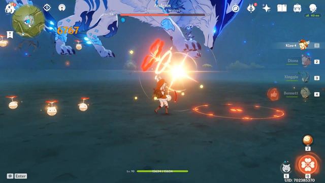 Fight Wolf From Underground - Genshin Impact смотреть онлайн