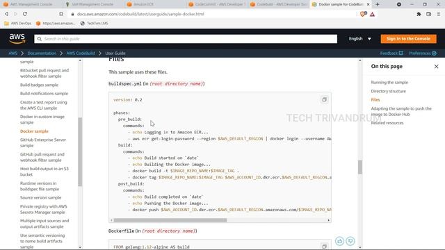 17. AWS Buildspec docker example смотреть онлайн