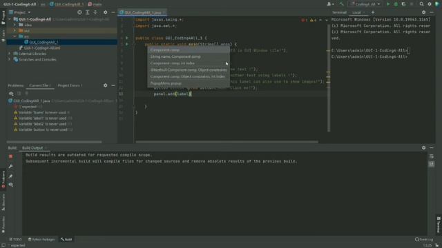 GUI java Graphical User Interface Programming || Coding4-all смотреть онлайн