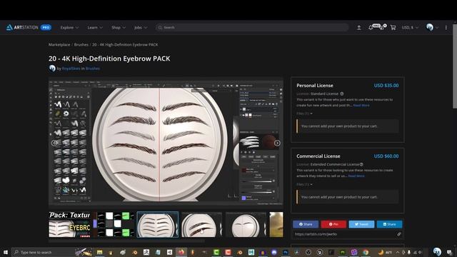 Substance-Painter: Creating Eyebrows (FAST!!) смотреть онлайн