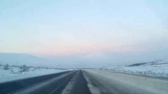 Мимо Мончегорска. Замороженная трасса... смотреть онлайн