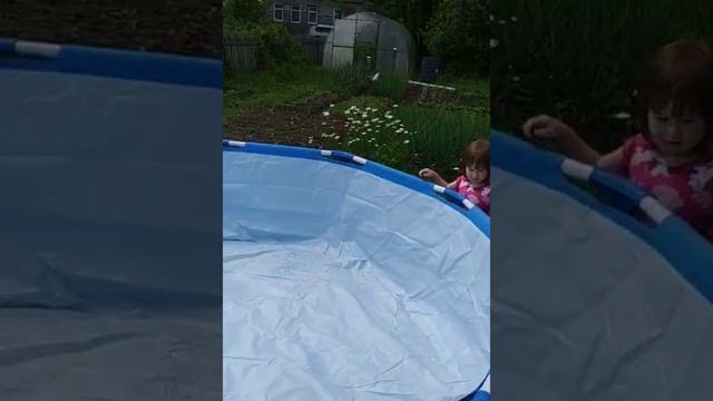 Каркасный бассейн 3.05х76 сборка. смотреть онлайн