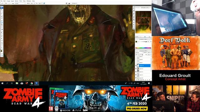 Zombie Army 4: Dead War - Concept Art - General Von Flame смотреть онлайн