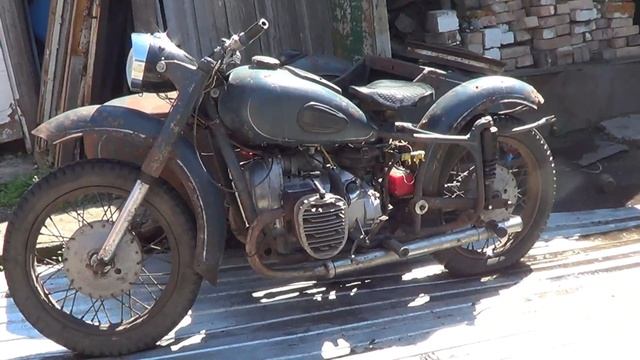 мотоцикл днепр к-650 (КАСЬЯН) часть 2 первый запуск. из мрази в князи BIKER TV Ачинск 2016 смотреть онлайн