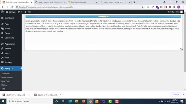 jQuery UI with WordPress for beginners in Hindi/Urdu Part #10 | Add jQuery UI Resizable to WordPres смотреть онлайн