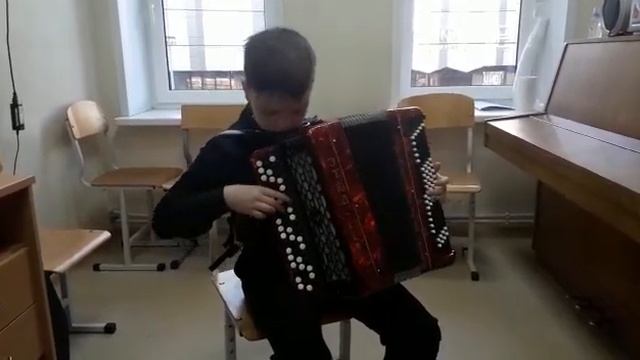 "Яблочко" обработка Щербаковой, Федотовских Святослав, баян смотреть онлайн