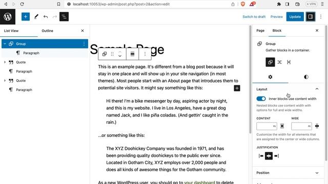 Add semantic blocks in WordPress 6 смотреть онлайн