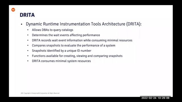 Webinar: DRITA and Pgbench for PostgreSQL DBAs смотреть онлайн