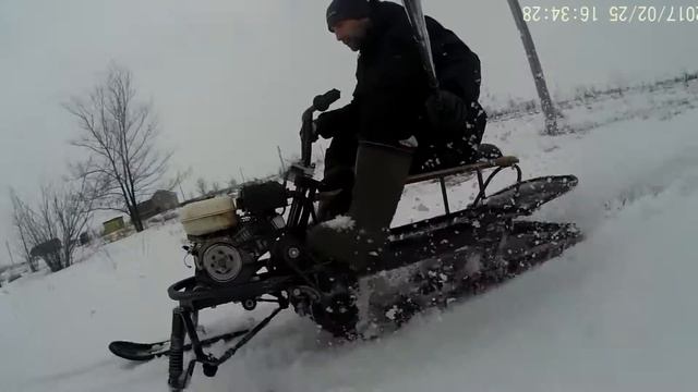 мини снегоход трансформер своими руками на бурановской гусенице 1 день испытаний смотреть онлайн