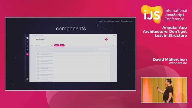 Angular App Architecture: Don’t get Lost in Structure | David Müllerchen | iJS 2018 смотреть онлайн