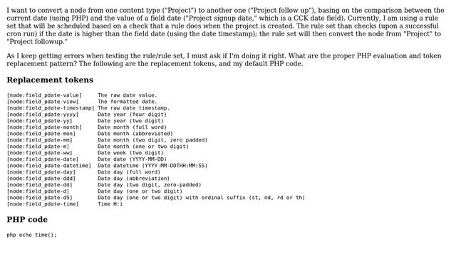 Drupal: Convert a node from one content type to another, using a rule set смотреть онлайн