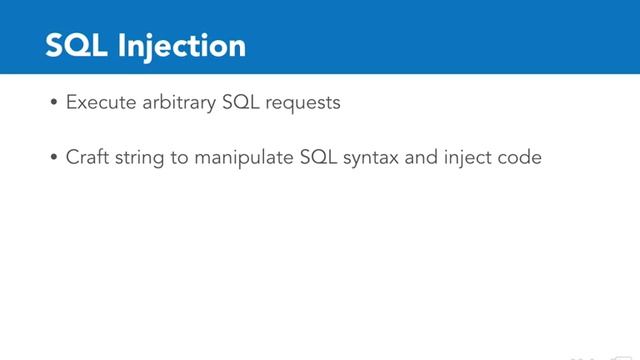Understand SQL injection смотреть онлайн