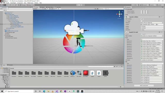 How to activate ragdoll when character died - Unity Tutorial смотреть онлайн
