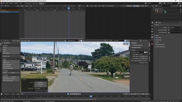 Blender For Video Editing: Privacy Blur Using Masking