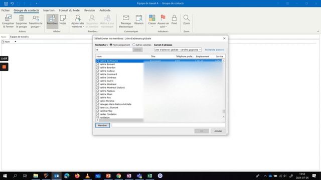 Outlook: Créer un groupe de contacts смотреть онлайн