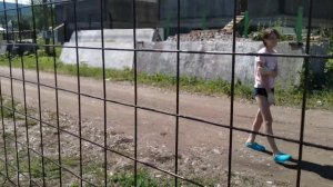 ? Аналог 3D забора из арматурной сетки, красим валиком грунт эмалью! ?