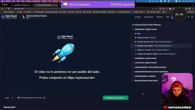 React desde cero - P26 ? Epic React 9: useState, useReducer, Dispatch, Switch смотреть онлайн