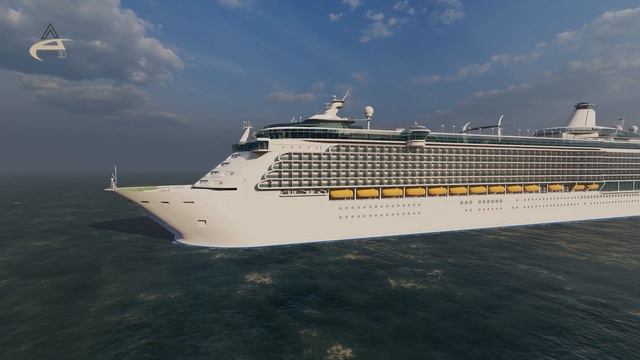 4K Cinematic 3D Animation - Royal Caribbean's Cruise Ship смотреть онлайн