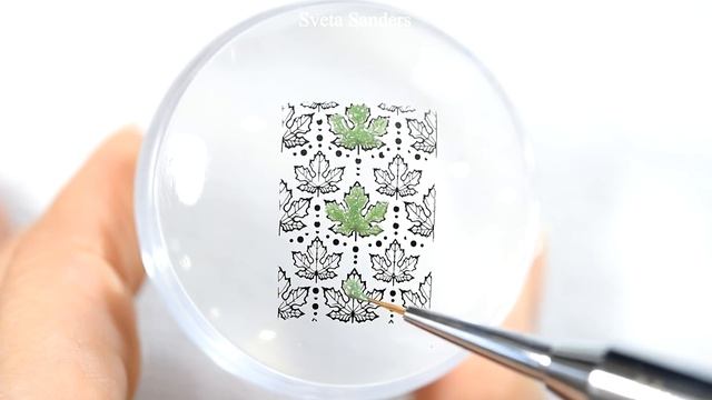 Green Leaves Nail Art Tutorial / Дизайн ногтей с зелеными листьями смотреть онлайн