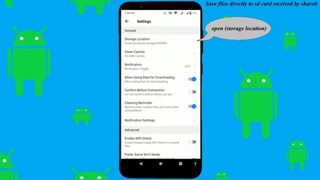 Shareit to SD card transfer file location || save transfer files directly to sd card on shareit смотреть онлайн