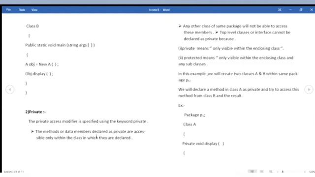 IT class 17 - Java access specifier (by- Swetanjali Maharana) смотреть онлайн