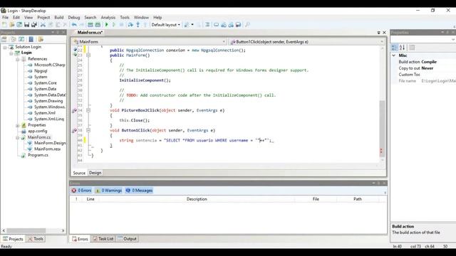 Conexion desde C# a Postgres(Login) смотреть онлайн