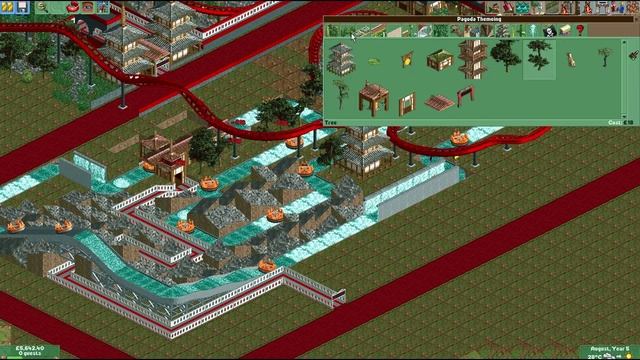 Let's Play Roller Coaster Tycoon 2 - Episode 3 Floorless Coaster & Rapids смотреть онлайн