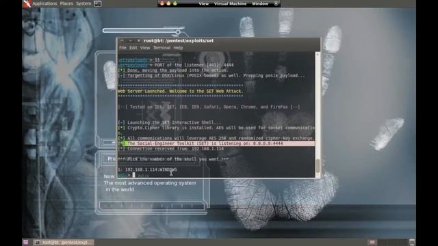Social Engineering Toolkit - Java Web Attack смотреть онлайн