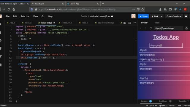 React Tutorial 26 - Todo-List with Redux | Remove an Item from a List on Delete click смотреть онлайн
