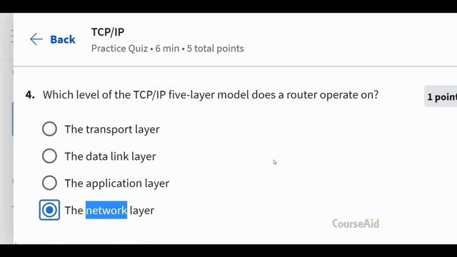 TCP/IP Practice Quiz I COURSERA I The Bits And Bytes Of Computer Networking I Google IT I CourseAid смотреть онлайн