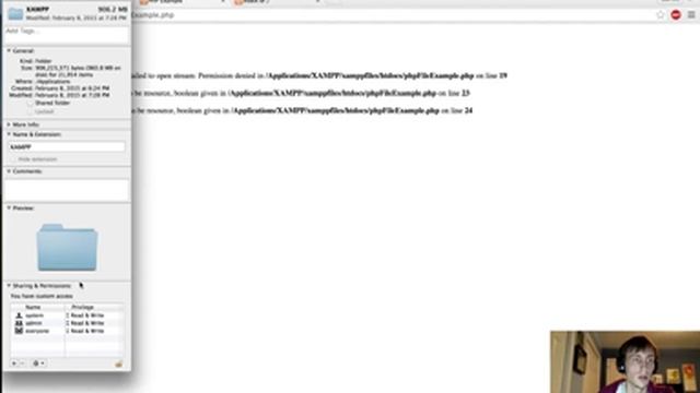 PHP File Permissions смотреть онлайн