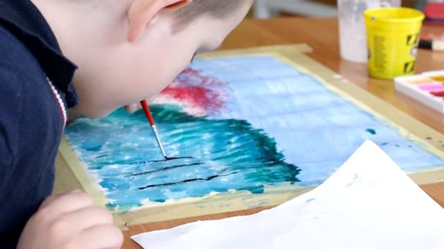 ДЕТСКИЙ МАСТЕР-КЛАСС «ПЕЙЗАЖ С ЦВЕТУЩЕЙ САКУРОЙ» | FITNESS 24 НА ВЕТЕРАНОВ