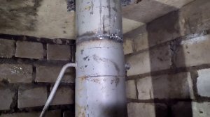 Установка печки в подвал гаража, вывод трубы на крышу.