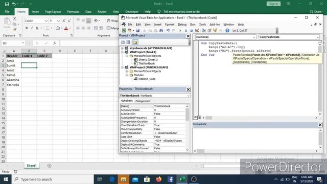 Excel VBA Copy Paste Data смотреть онлайн