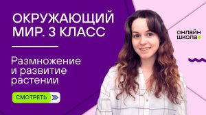 Размножение и развитие растений. Видеоурок 11. Окружающий мир 3 класс