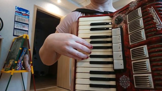 Поцелуй меня удача на аккордеоне! Разбор,Вступление смотреть онлайн