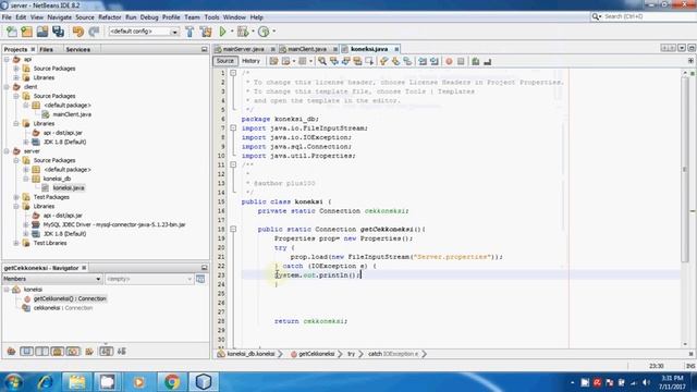 Tutorial Client Server Java #04 Membuat Koneksi DataBase Dinamis смотреть онлайн