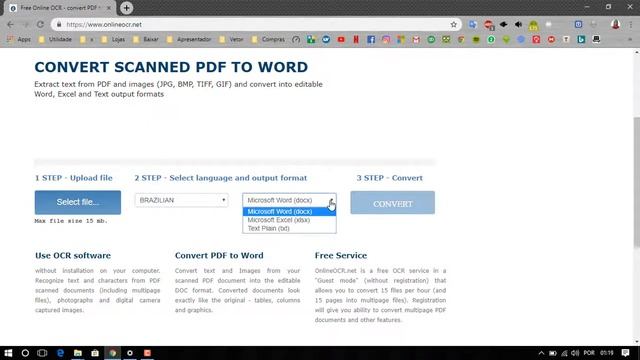 Transforme Páginas digitalizadas, PDF em arquivos editáveis - OCR смотреть онлайн