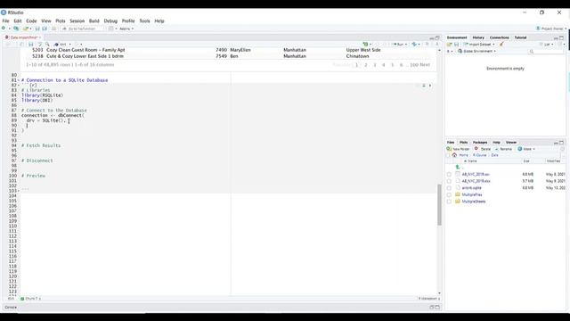 Loading Data from a SQLite Database into R смотреть онлайн
