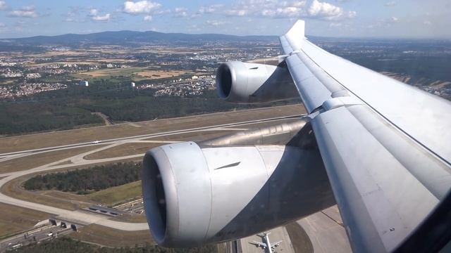 [FLIGHT TAKEOFF] Lufthansa A340-300 - Rare Short-haul Frankfurt To Dublin Takeoff
